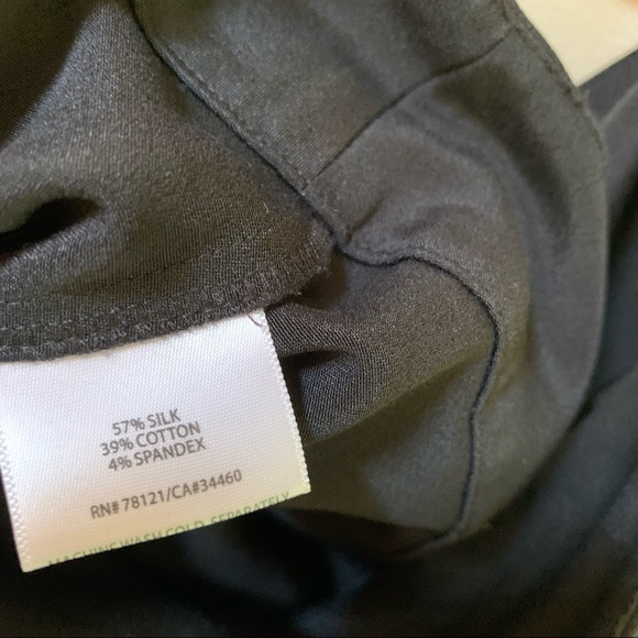 Eileen Fisher Petite Silk and Cotton Ankle Trousers - Picture 6 of 8